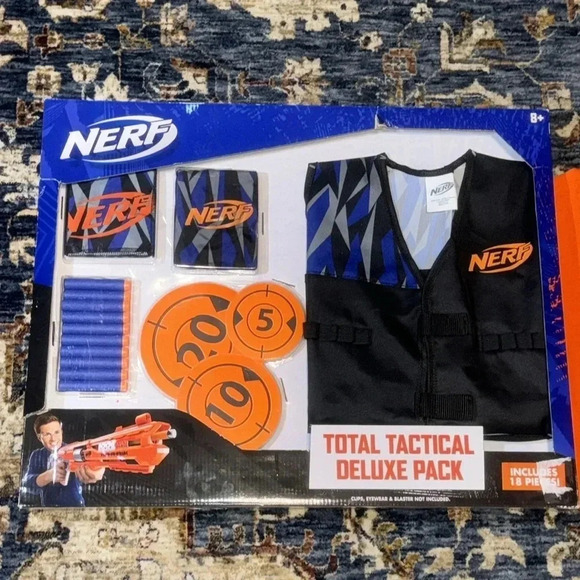 NWT NERF Bundle Total Tactical Deluxe Pack 19 Pieces (YXL Nerf T-Shirt) - Picture 2 of 12
